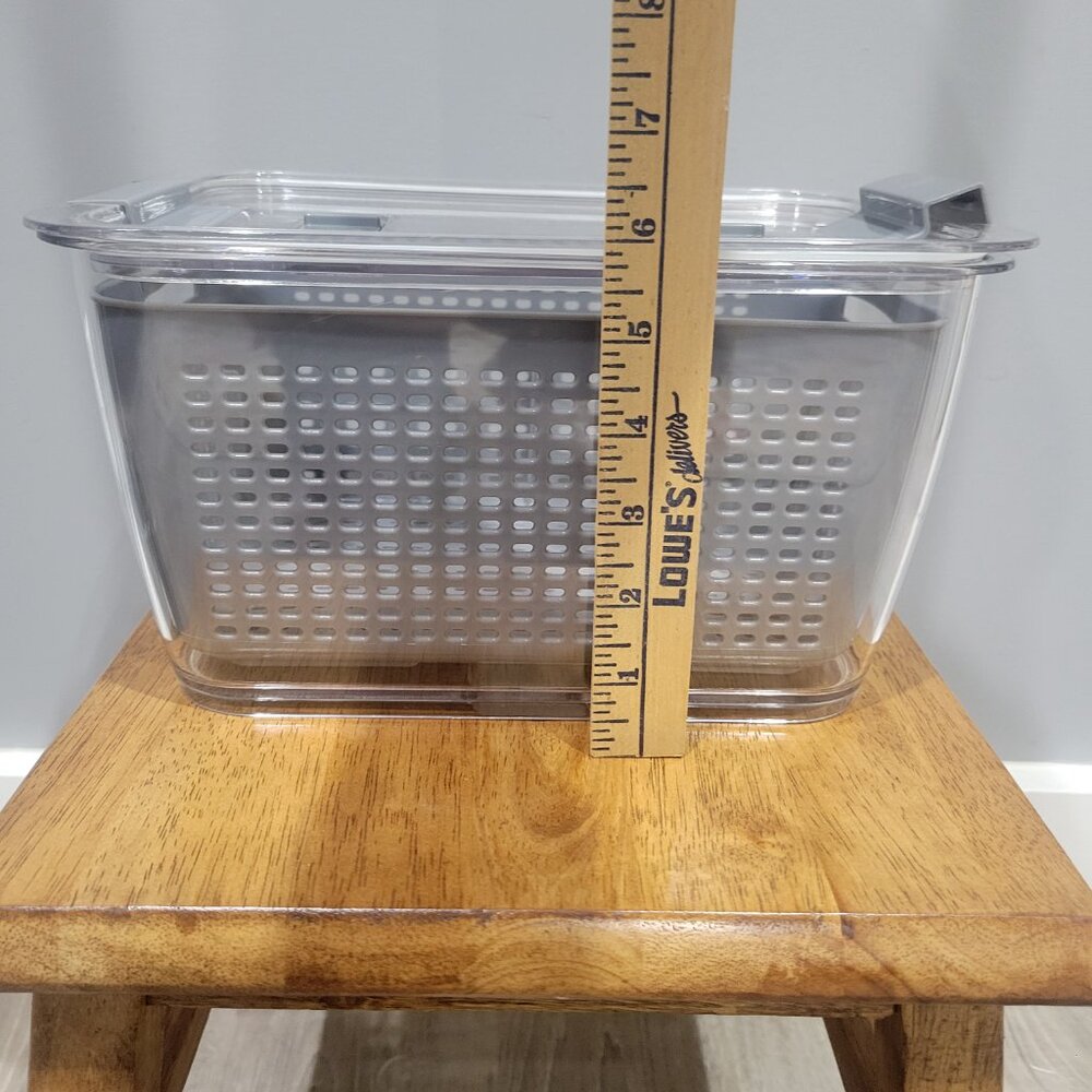 Kitchen Spaces Stackable Fridge Storage Colander Containers for Fresh Produce - Picture 2 of 5
